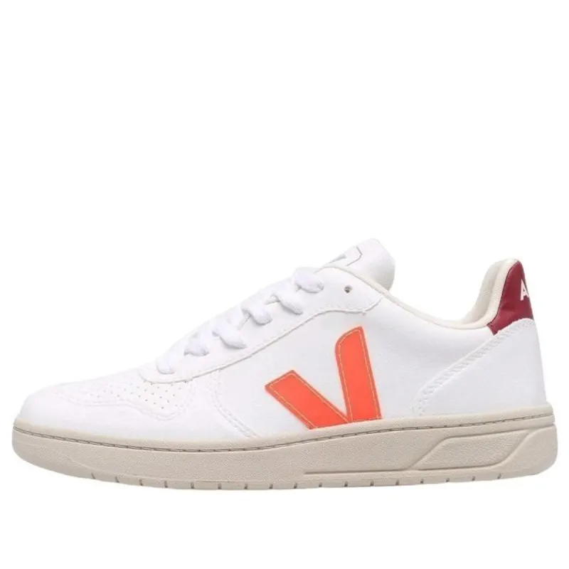 (WMNS) VEJA V-10 CWL 'White Orange Fluo Marsala' VX0702785A sold by KicksCrew