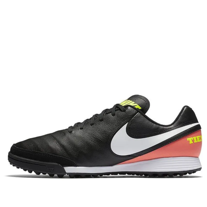 Nike TiempoX Genio 2 Leather TF 'Black Orange Volt' 819216-018 sold by KicksCrew