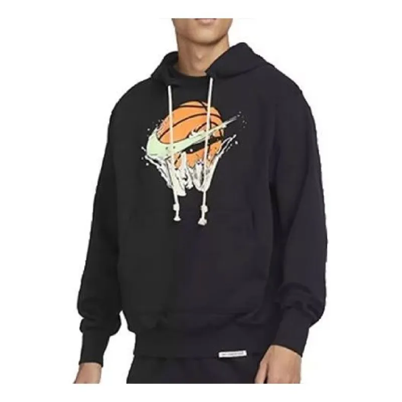 Nike Dri-FIT Standard Issue Basketball Hoodie 'Black Lime Blast' FB7138-010 sold by KicksCrew