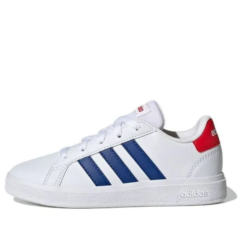 (GS) Adidas Grand Court Lifestyle Tennis Lace-Up Shoes 'White Royal Blue Red' GW6504 sold by KicksCrew