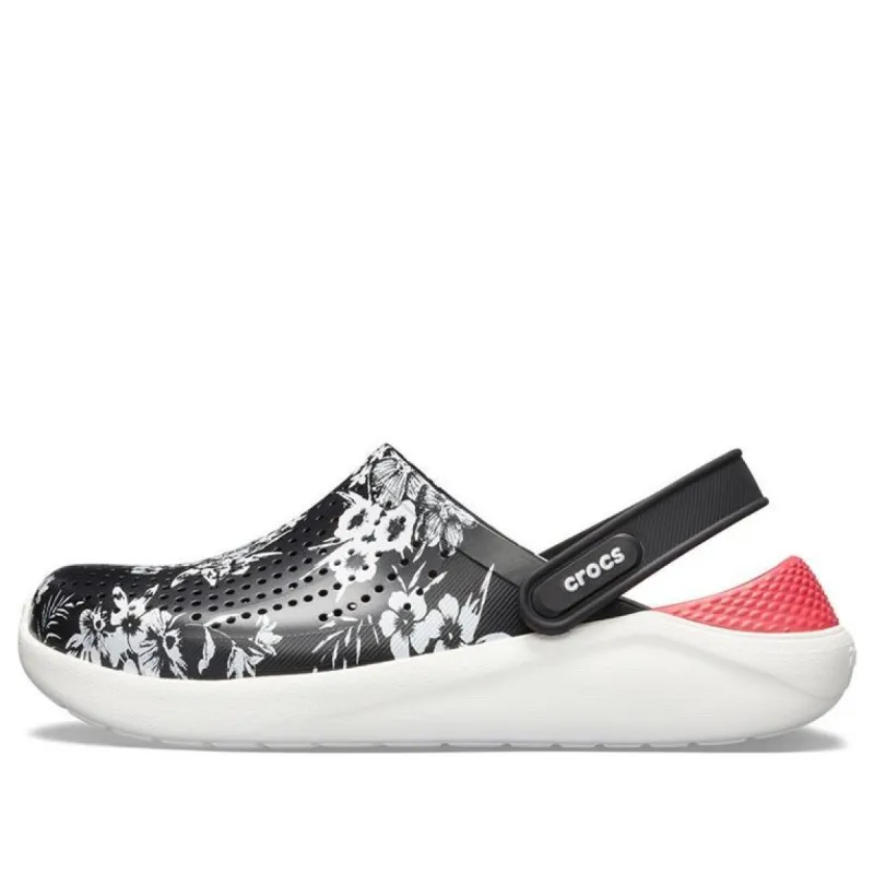 Crocs Lite Ride Hyper Floral Clogs 'Black White Red' 205848-97J sold by KicksCrew