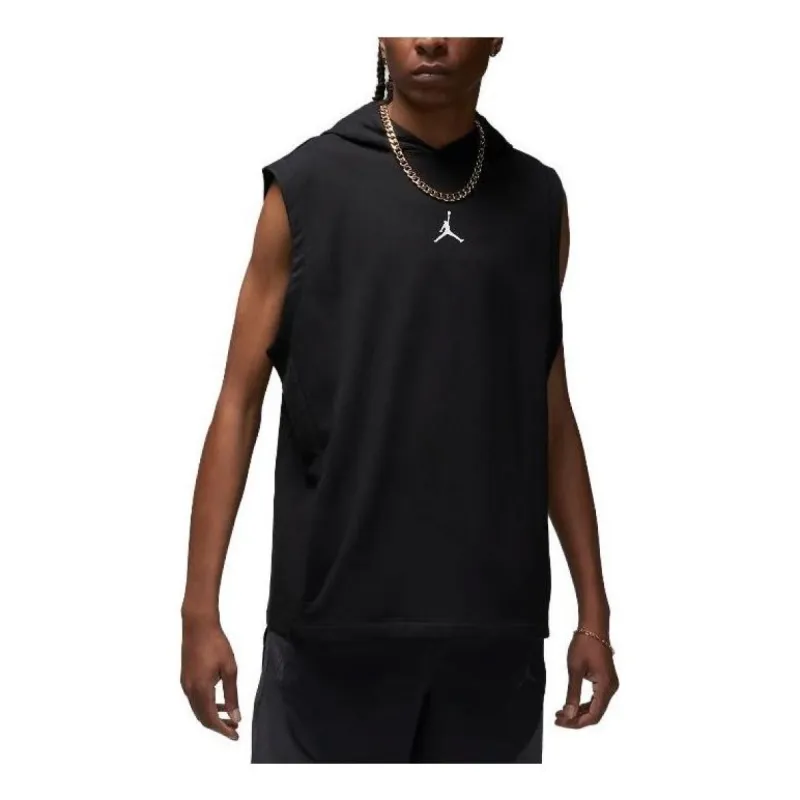 Air Jordan Dri-FIT Sport Fleece Sleeveless Hoodie 'Black' DZ0572-010 sold by KicksCrew