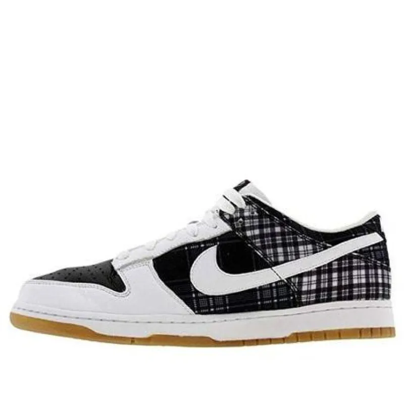 (WMNS) Nike Dunk Low Plaid White Black White/Black 308608-101 sold by KicksCrew