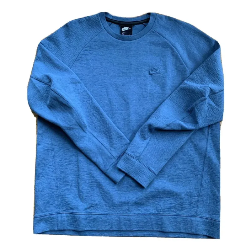 Nike Air Sport Heavy Fleece Sweatshirt 'Ocean Blue' AR3163-418 sold by KicksCrew