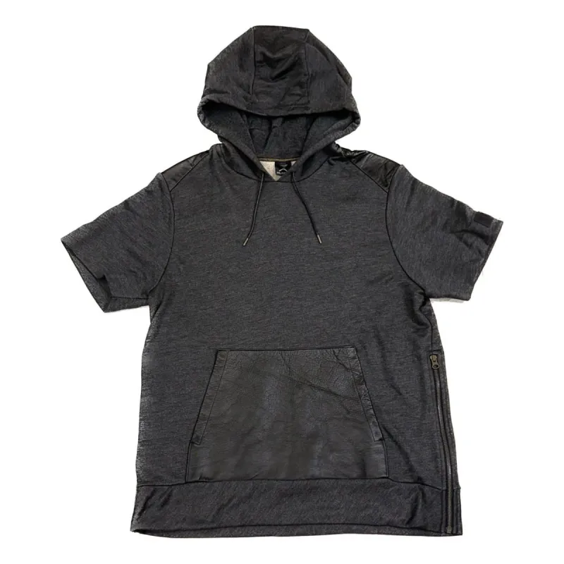 Air Jordan Short Sleeve Hoodie 'Black' 657923-032 sold by KicksCrew