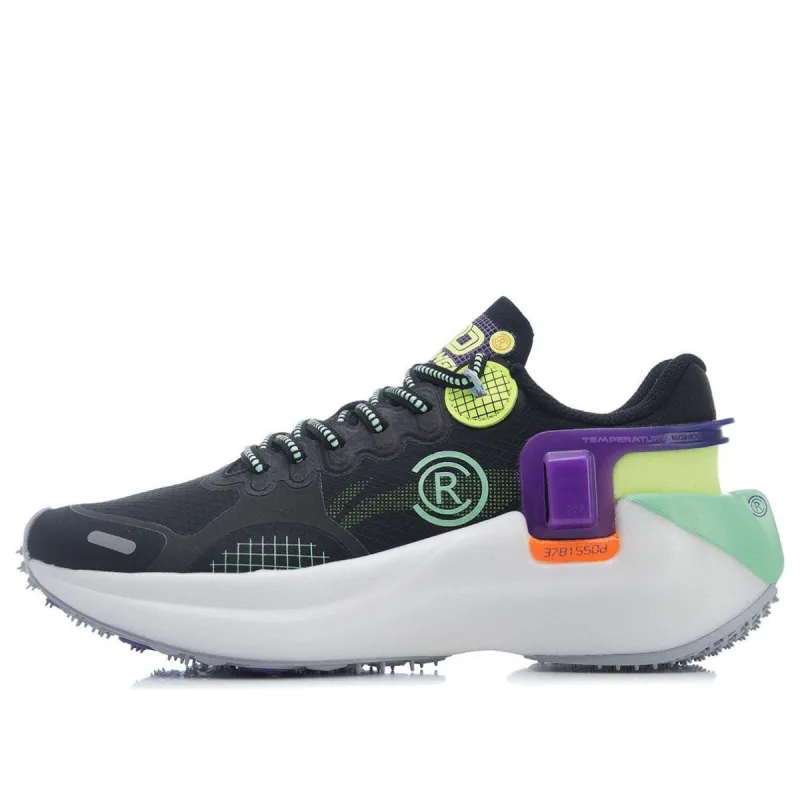 (WMNS) Li-Ning Wind Range Essential 'Black Green Purple' ARHR054-3 sold by KicksCrew
