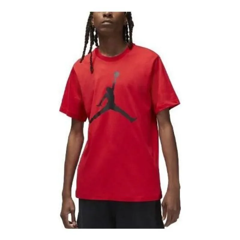 Air Jordan Jumpman Logo T-Shirt 'Red' CJ0921-612 sold by KicksCrew