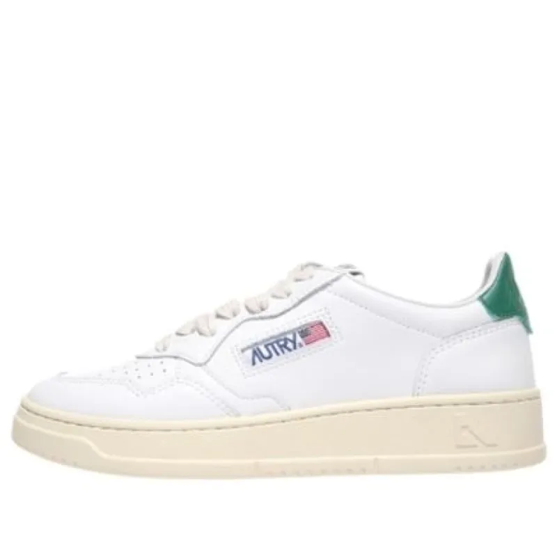 (WMNS) Autry Medalist Leather Low 'White Green' AULW-LL20 sold by KicksCrew