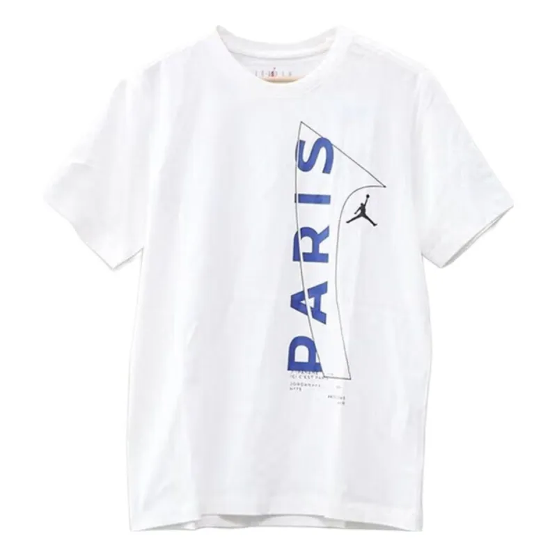 Air Jordan Paris Saint-Germain T-Shirt 'White' DM3093-100 sold by KicksCrew