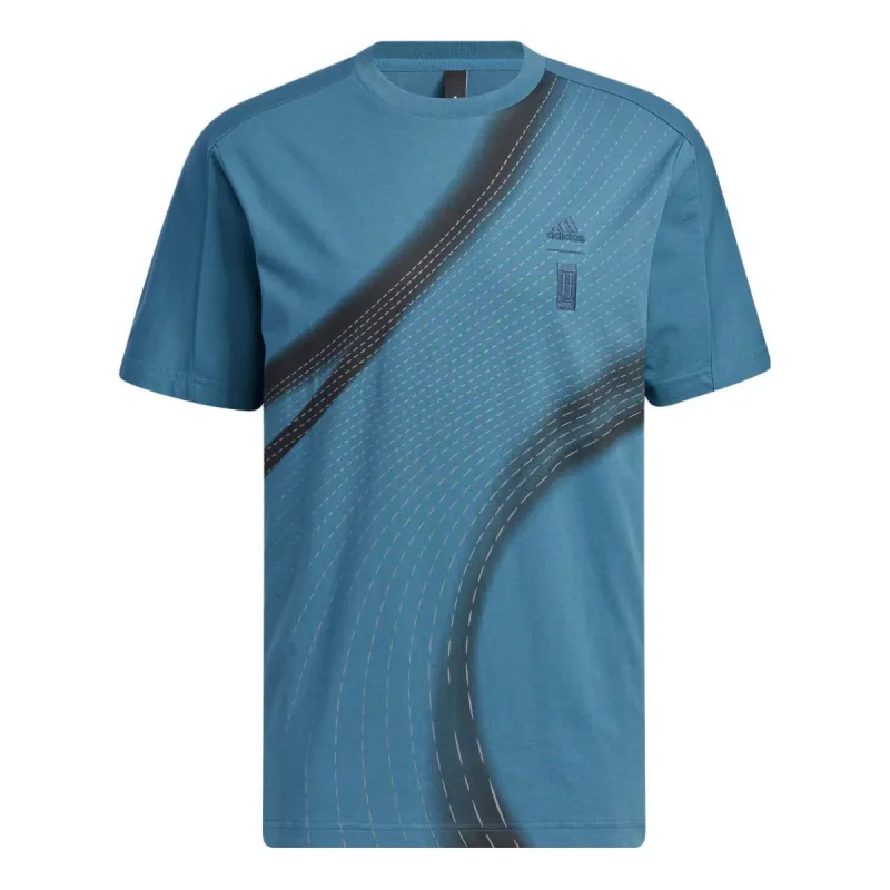 Adidas WUJI GFX T-Shirt 'Teal' IA8091 sold by KicksCrew