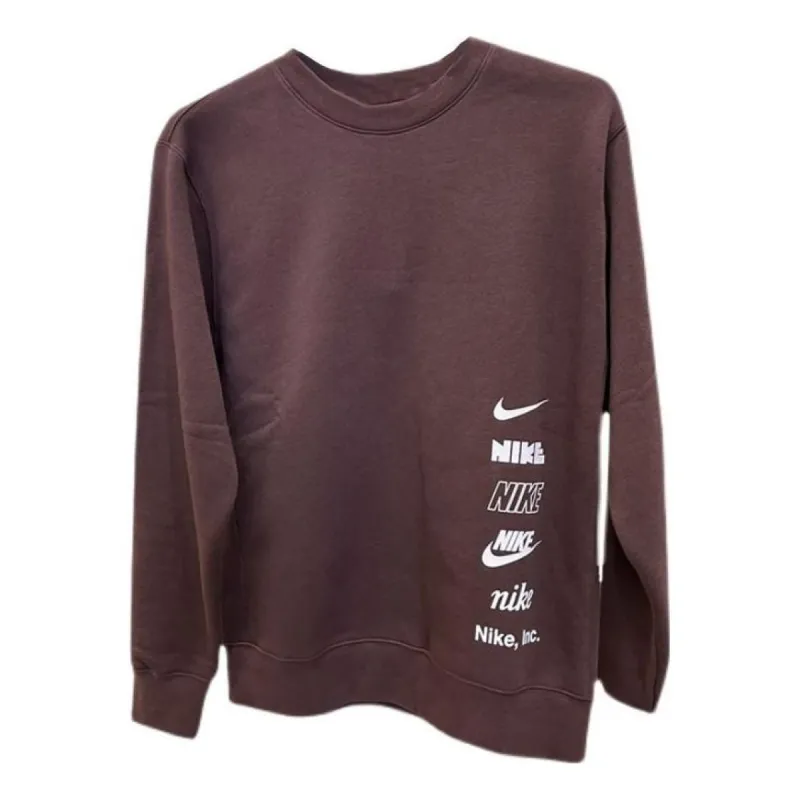 Nike Multi Logo Crew Neck Sweatshirt 'Tan' DX0782-227 sold by KicksCrew