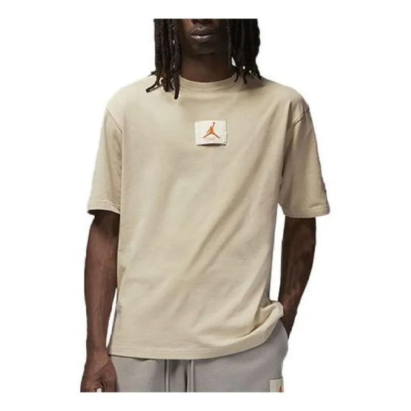 Air Jordan x Shelflife Logo T-shirt 'Khaki' DV7001-206 sold by KicksCrew