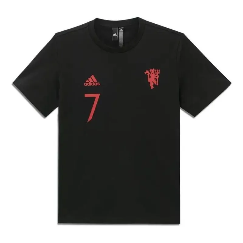 adidas Manchester United Graphic Tee 'Black' IB8538 sold by KicksCrew