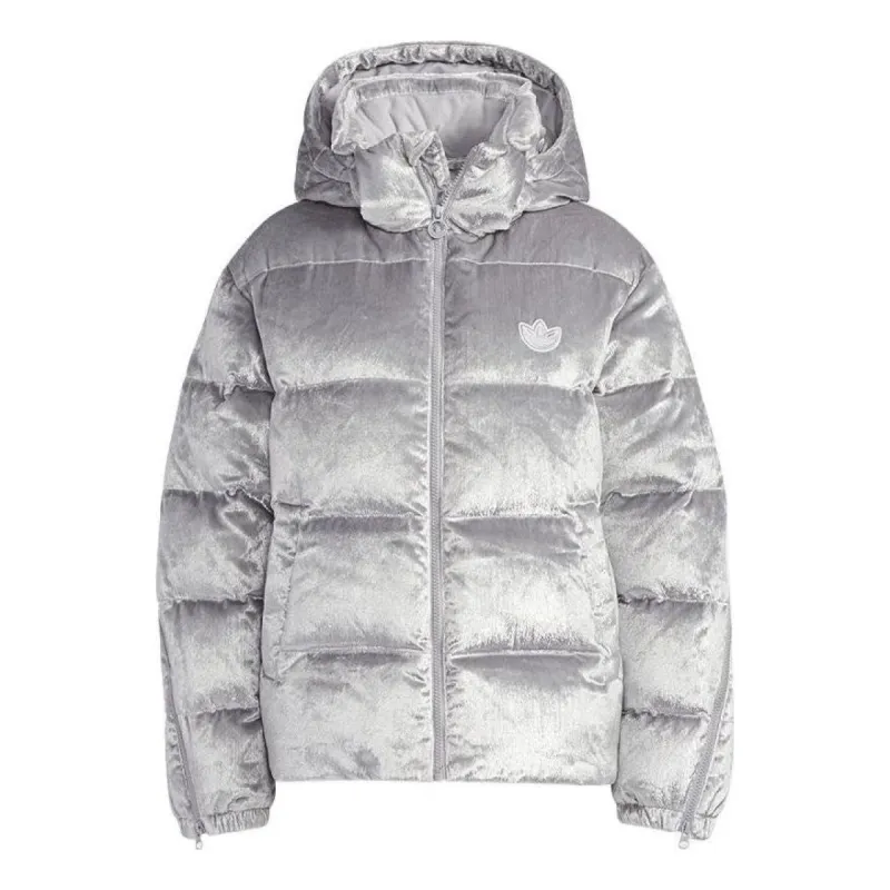 (WMNS) Adidas Originals Down Jacket 'Silver' H37077 sold by KicksCrew