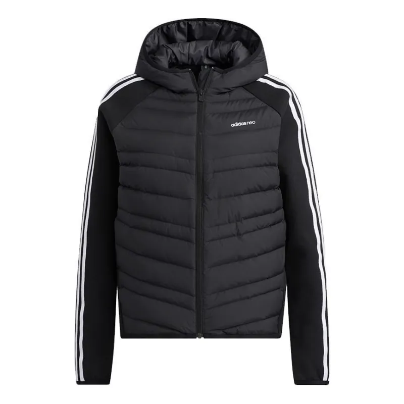 (WMNS) Adidas Icon 3-Stripes DLY Down Jackets 'Black' H45296 sold by KicksCrew