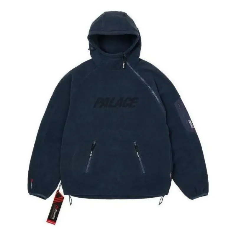 Palace FW22 Cross-zip Thickened Jacket 'Navy' P23JK129 sold by KicksCrew