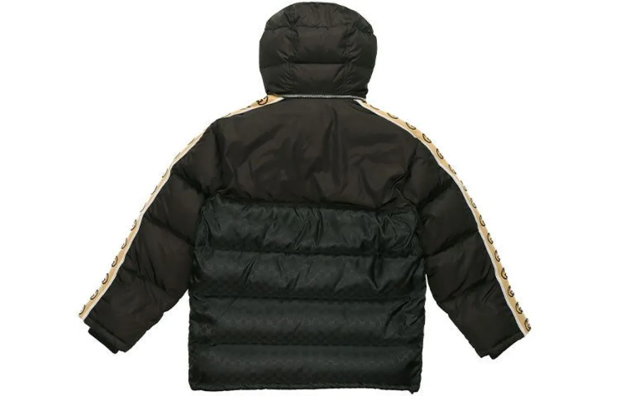 Gucci GG Nylon Jacquard Padded Coat 'Black' 598725-Z8AFZ-1043