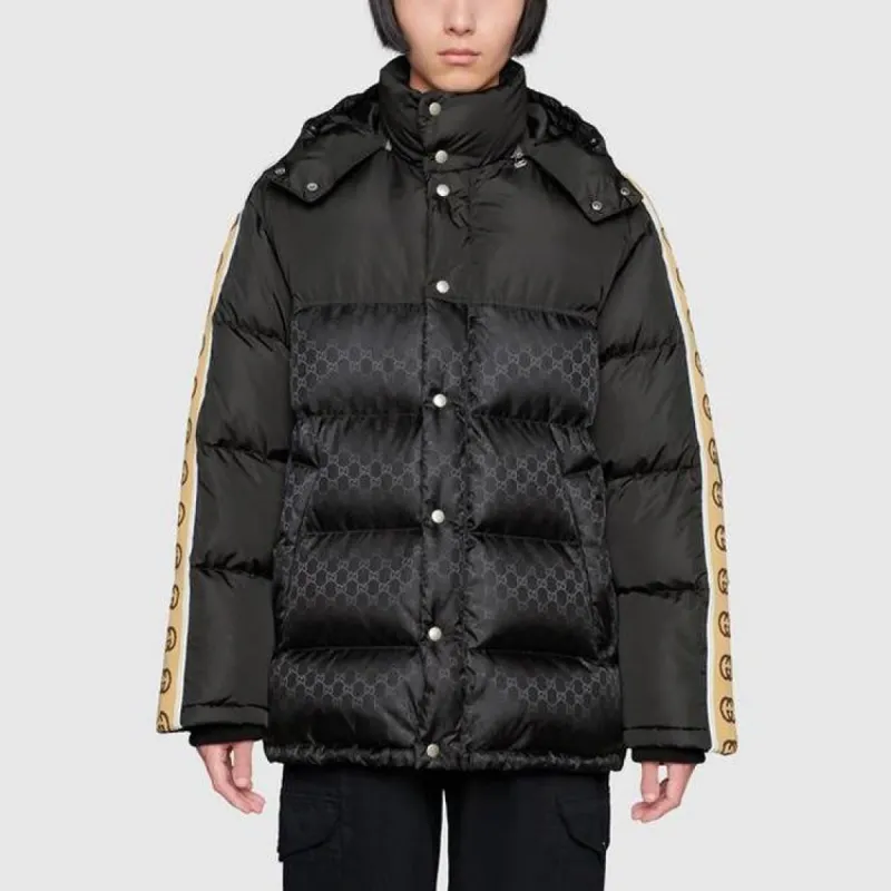 Gucci GG Nylon Jacquard Padded Coat 'Black' 598725-Z8AFZ-1043