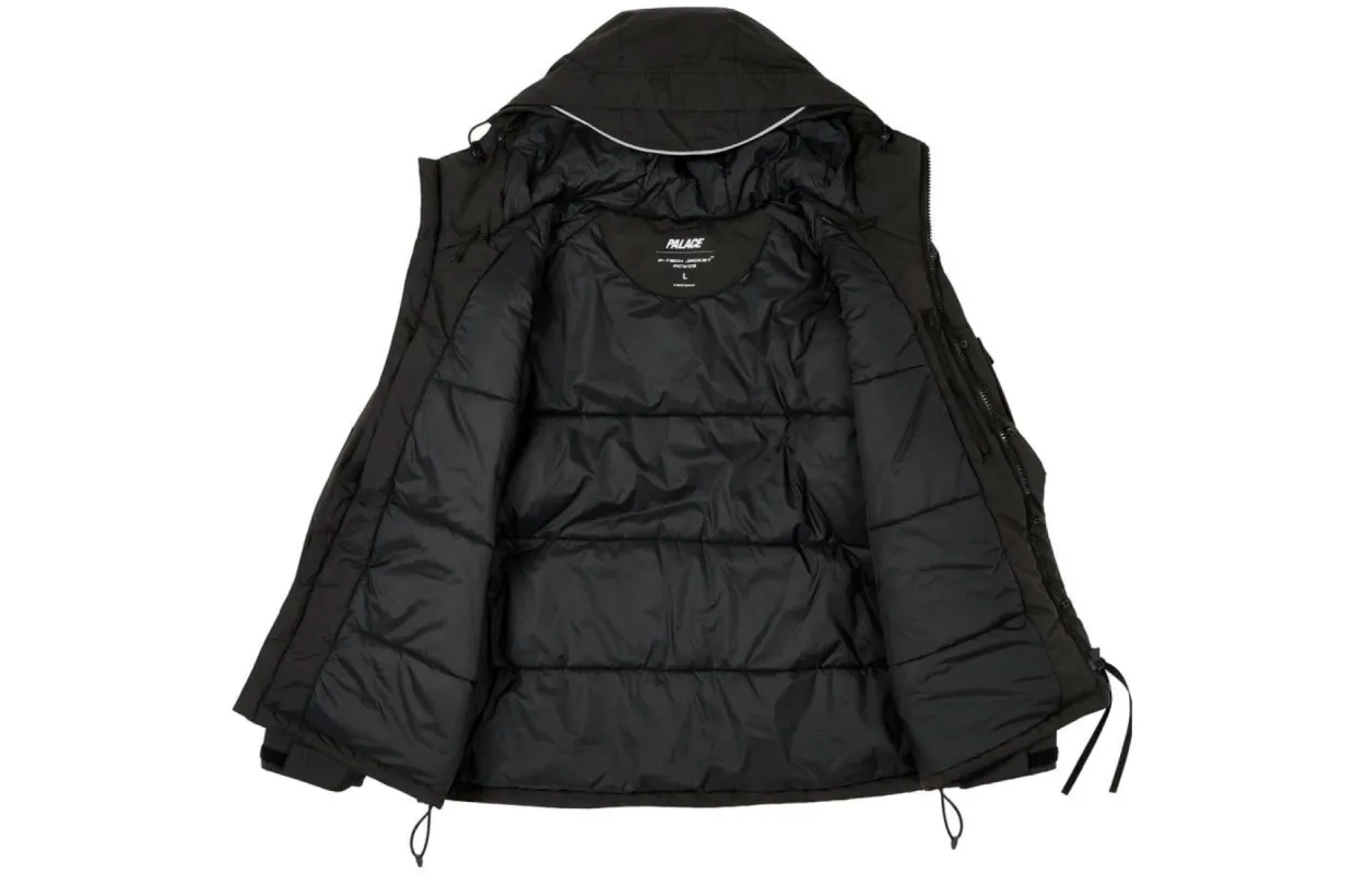 Palace P-Tech Hooded Jacket 'Black' P25JK063 | Parallel