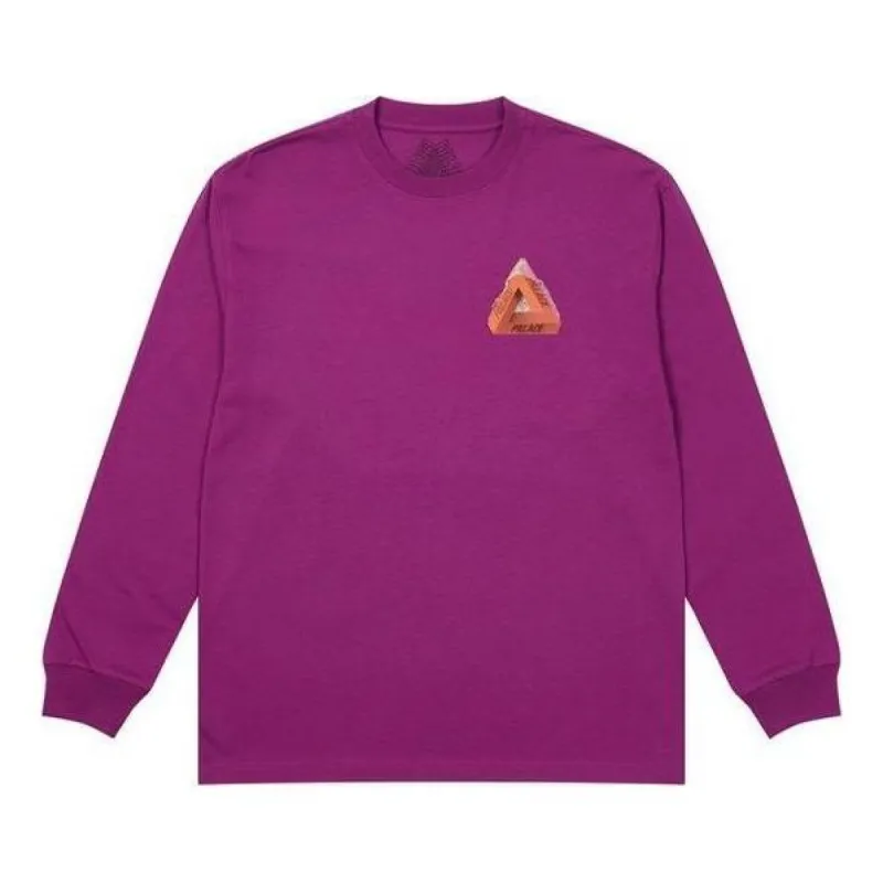 Palace FW21 Chapping Long Sleeve Shirt 'Purple' P21LS013 sold by KicksCrew