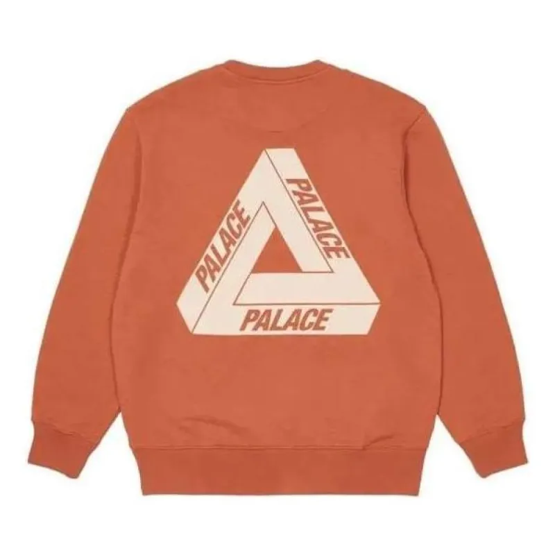 Palace FW21 Slub Crew Sweater 'Orange' P21CS070 sold by KicksCrew