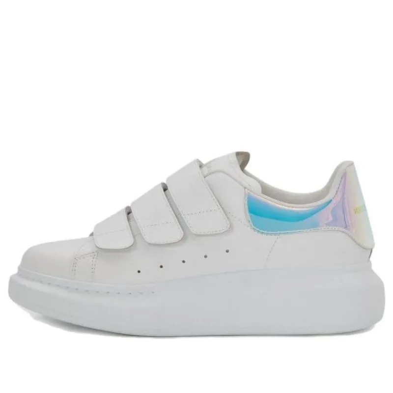 (WMNS) Alexander McQueen Oversized Sneaker 'White Iridescent' 708074WHXM29035 sold by KicksCrew