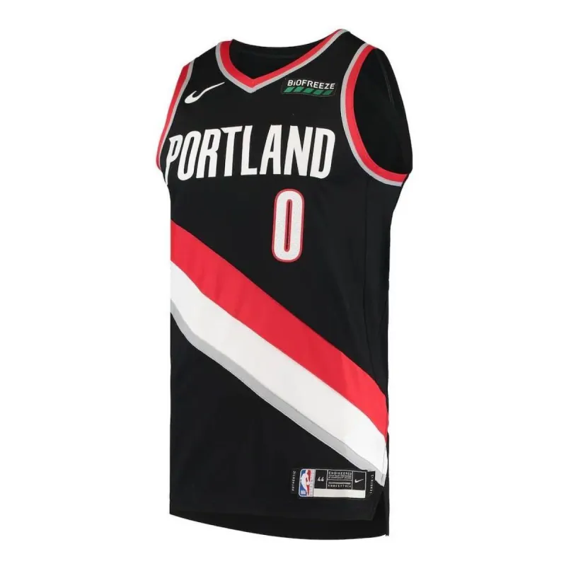 Nike x NBA Portland Trail Blazers Jerseys 'Damian Lillard 0' AV2696-010 sold by KicksCrew