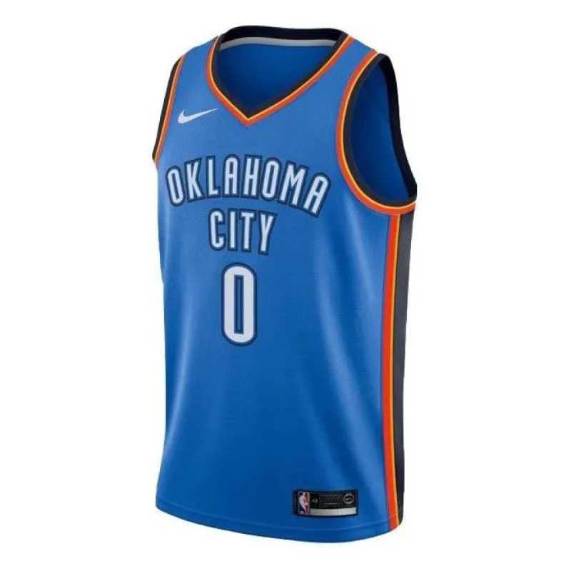 Nike x NBA Oklahoma City Thunder Jerseys 'Russell Westbrook 0' AV2680-404 sold by KicksCrew