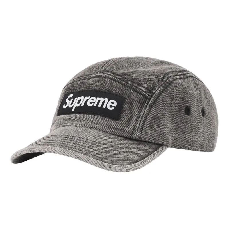Supreme Denim Camp Cap 'Grey White' SUP-FW22-1045 sold by KicksCrew