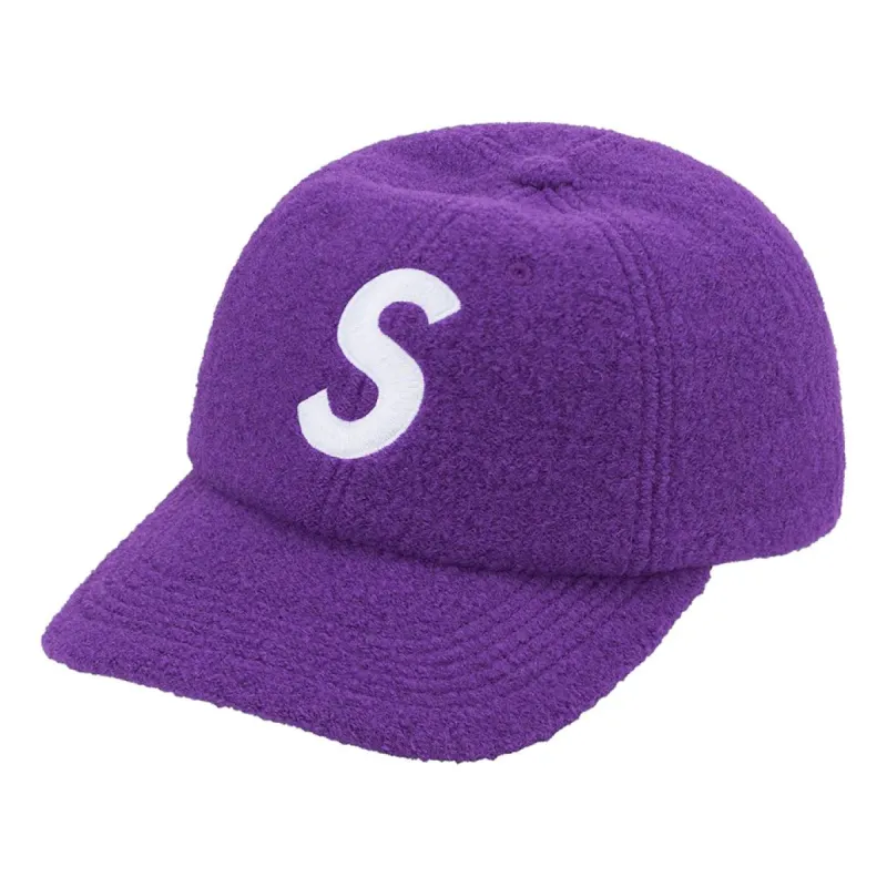 Supreme Boiled Wool S Logo 6-Panel 'Purple White' SUP-FW22-1038 sold by KicksCrew