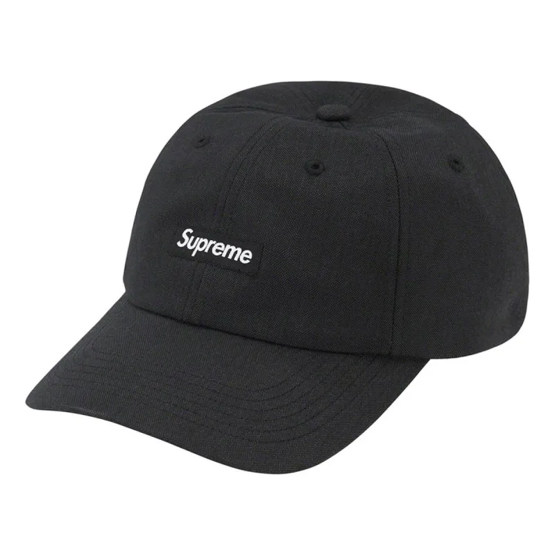 Supreme Brushed Cordura Small Box 6-Panel 'Black White Yellow' SUP-FW22-1010 sold by KicksCrew