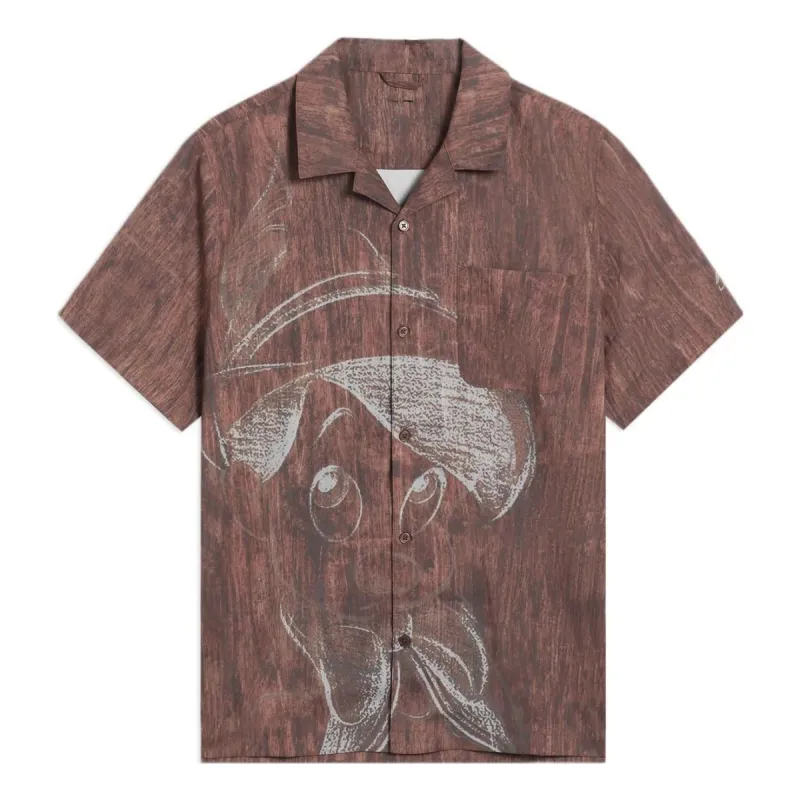Li-Ning x Disney Pinocchio Graphic Shirt 'Brown' ASHS431-2 sold by KicksCrew