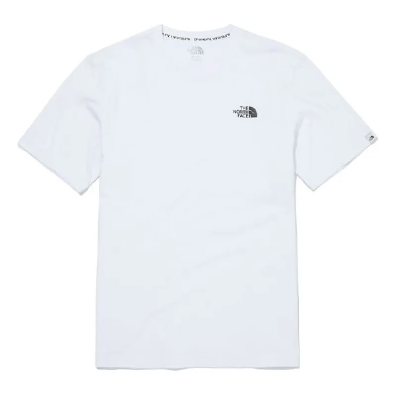 THE NORTH FACE Logo-print Cotton T-shirt 'White' NT7UM15K sold by KicksCrew