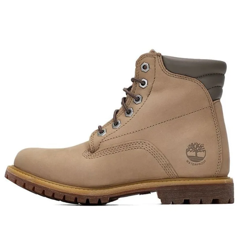 (WMNS) Timberland Waterville 6 Inch Boots 'Light Beige Nubuck' A2M26269 sold by KicksCrew