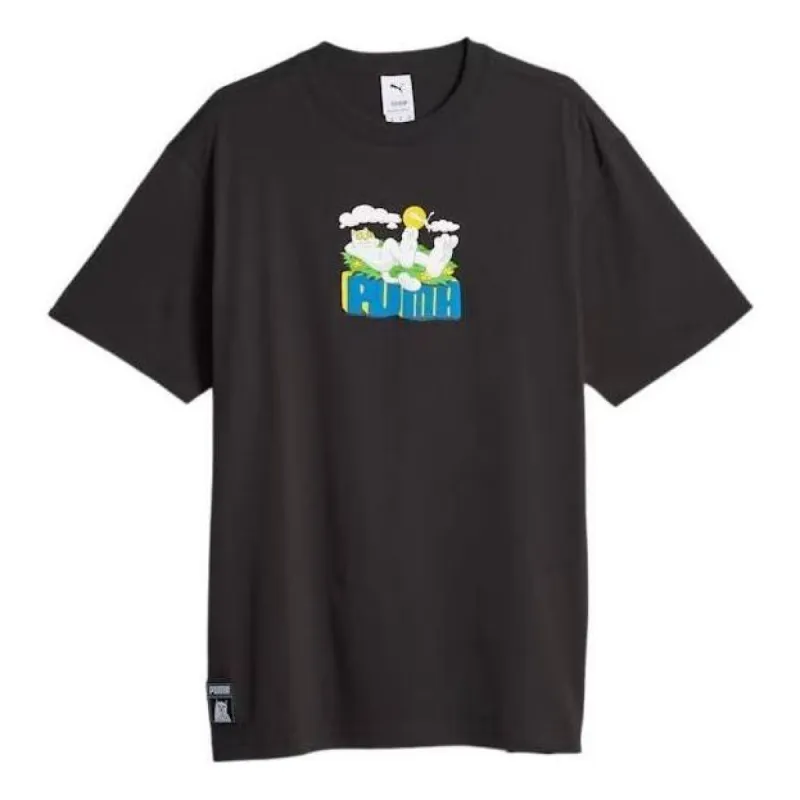 PUMA X RIPNDIP SS23 Logo T-shirt 'Black' 622196-01 sold by KicksCrew