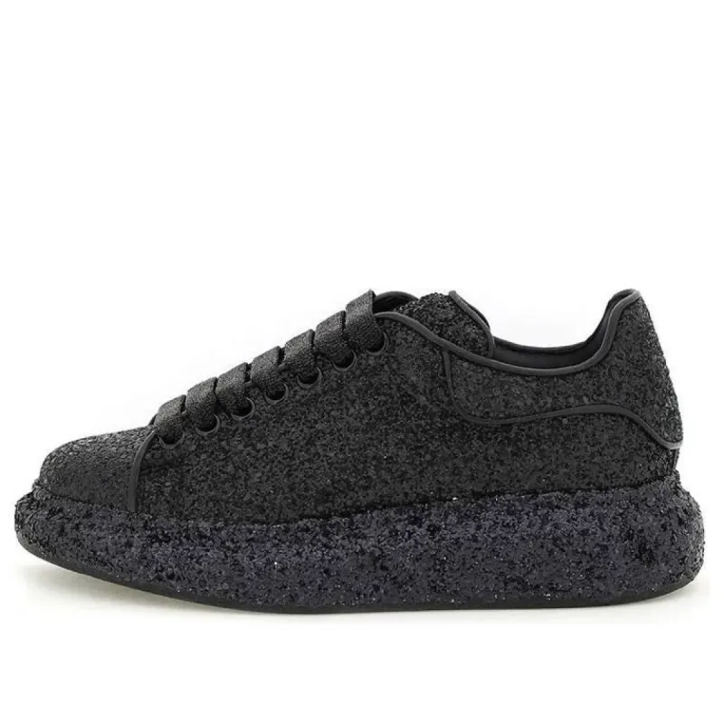 Alexander McQueen Larry Oversize Glittered Sneakers 'Black' 708072W4JF81000 sold by KicksCrew