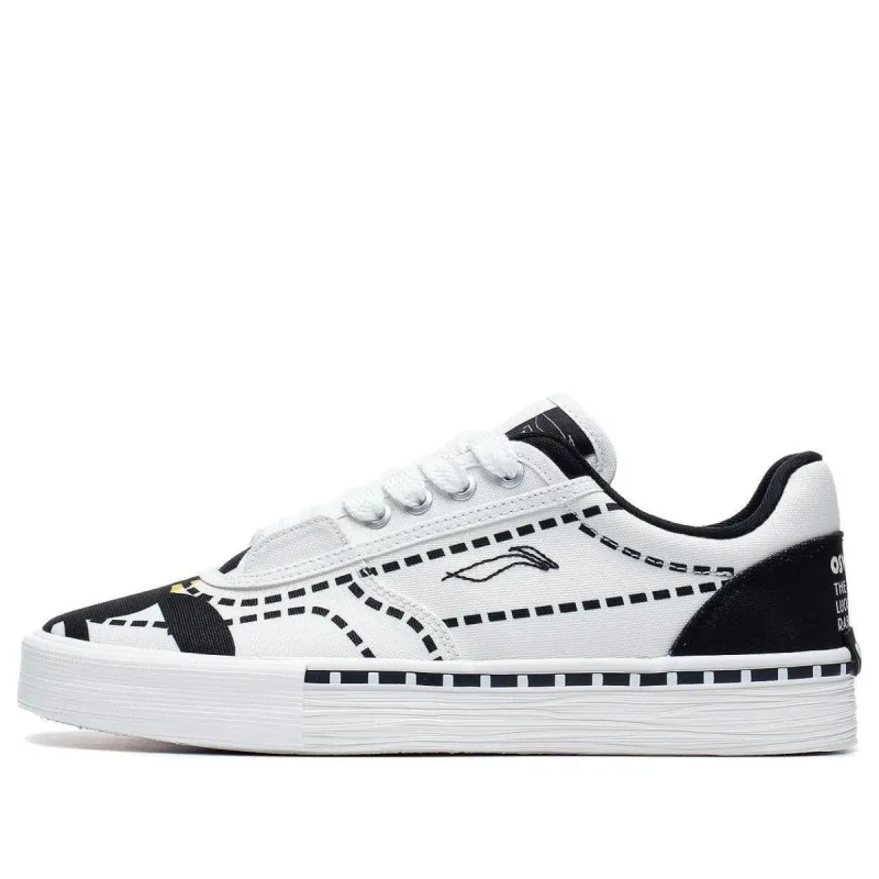 (WMNS) Li-Ning Oswald the Lucky Rabbit Skate Shoes 'White Black' AECT012-2 sold by KicksCrew