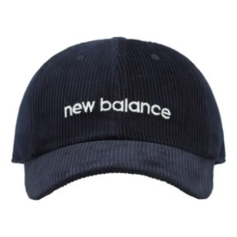 New Balance Wordmark Logo Corduroy Cap 'Navy' JACL1720PGM sold by KicksCrew