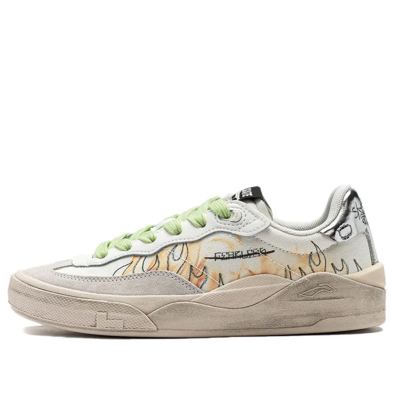 (WMNS) Li-Ning Skate General 'White Graffiti' AEPSA50-7 sold by KicksCrew