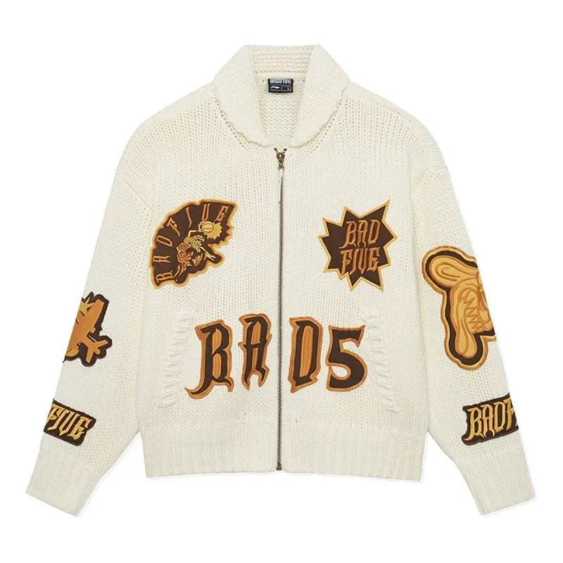 Li-Ning BadFive Graphic Knit Hooded Jacket 'Beige' AMBS151-1 sold by KicksCrew