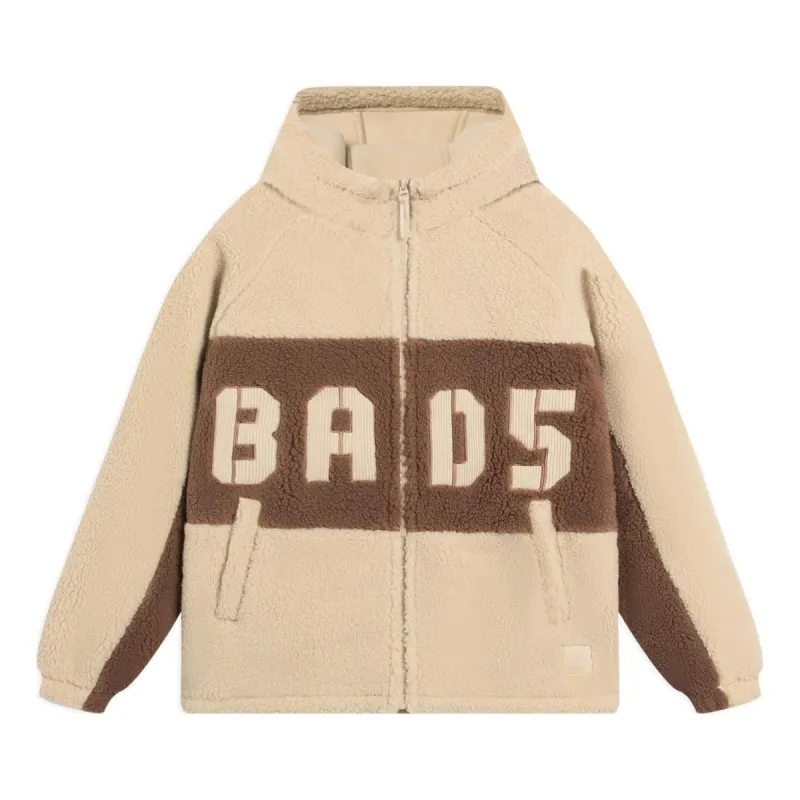Li-Ning BadFive Logo Fleece Full Zip Jacket 'Creamy Brown' AFDSA69-1 sold by KicksCrew
