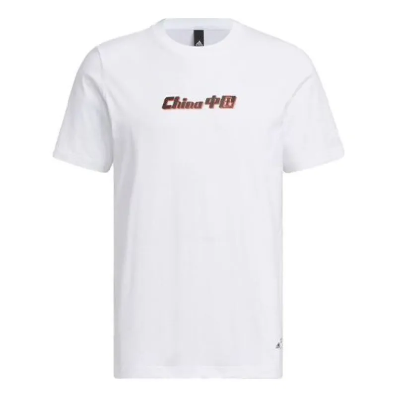 Adidas China Printing Short Sleeve T-Shirt 'White' IP3972 sold by KicksCrew