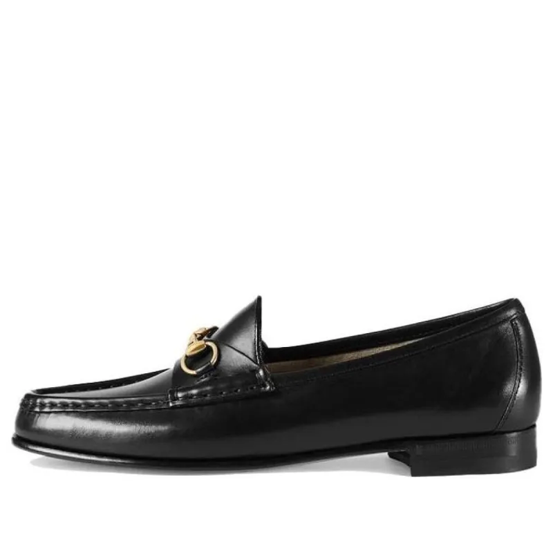 (WMNS) Gucci 1953 Horsebit Loafer 'Black Leather' 309701-BLM00-1000 sold by KicksCrew