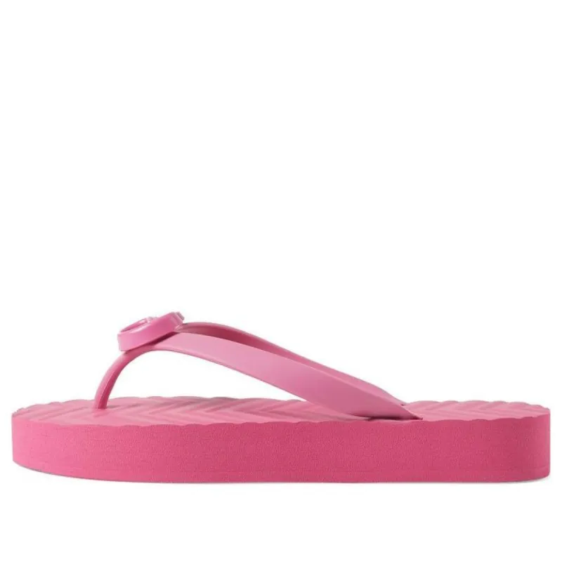 (WMNS) Gucci Chevron Thong Sandal 'Pink' 655463-J8710-5609 sold by KicksCrew