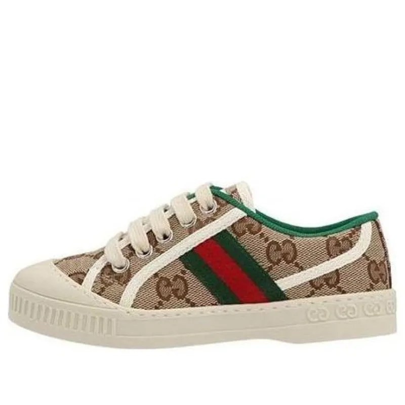 (PS) Gucci Gucci Tennis 1977 Sneaker 'Beige Ebony GG Denim' 647075-HVKF0-9760 sold by KicksCrew
