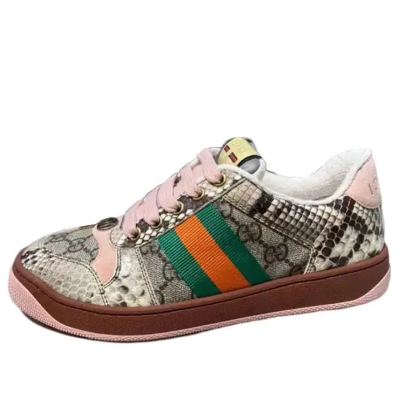 WMNS) GUCCI Screener GG sneaker 'Beige Lilac' 705051-UULG0
