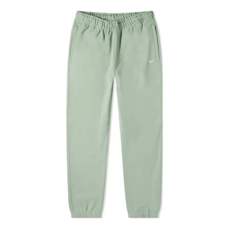 (WMNS) Nike Solo Swoosh Fleece Trousers 'Light Green' CW5565-006 sold by KicksCrew