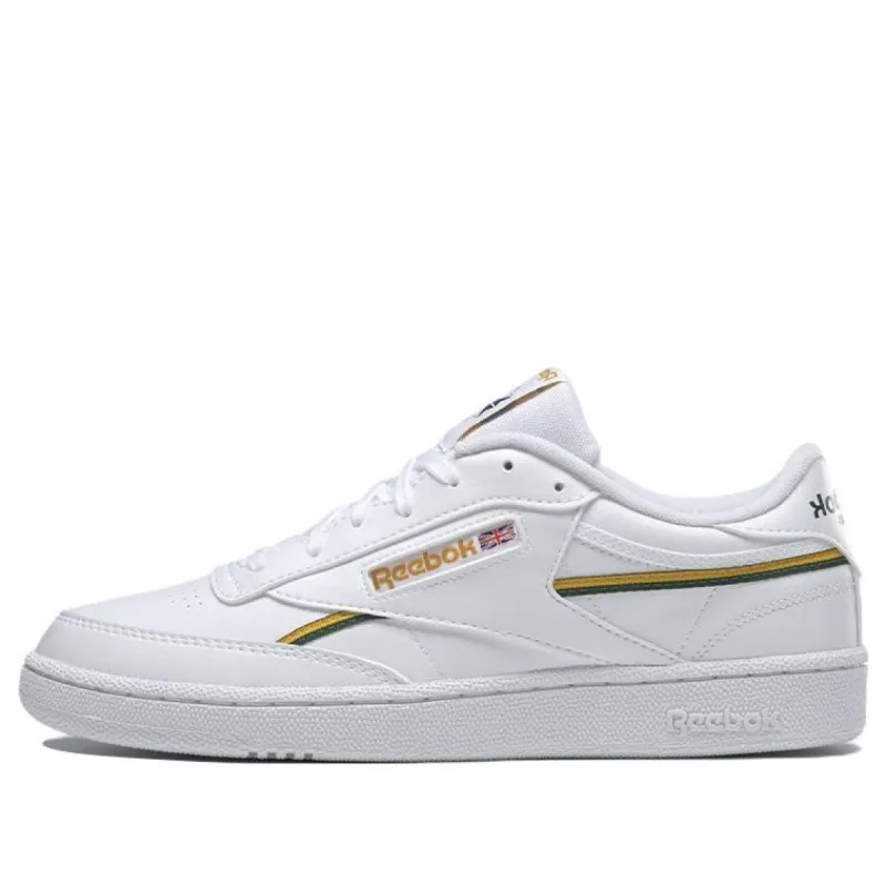 Reebok Club C 85 Vegan 'White Green Gold' GY7154 sold by KicksCrew