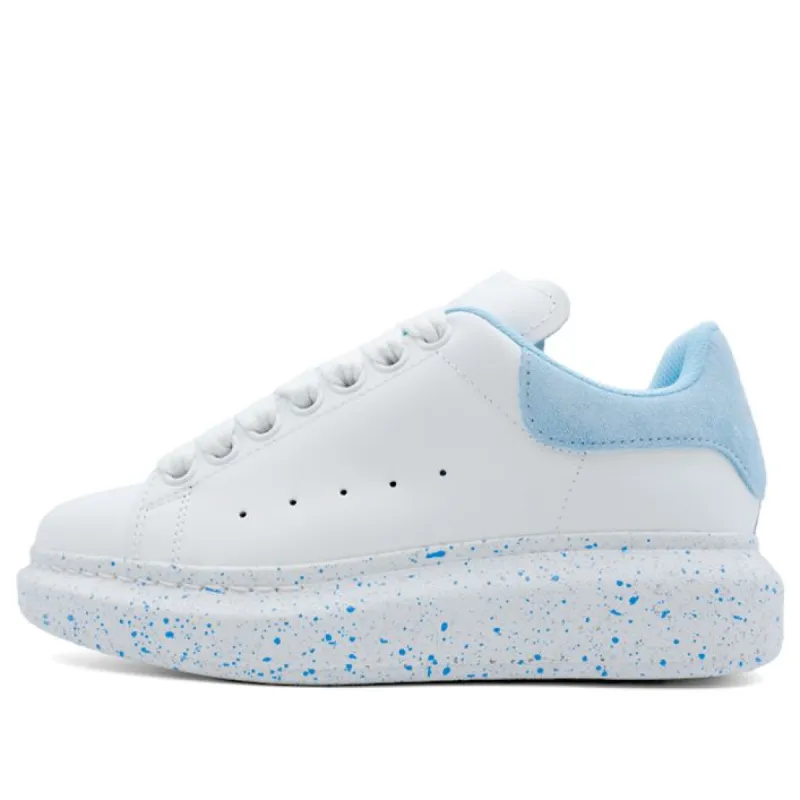 (WMNS) Alexander McQueen Larry Oversized Low-Top Sneakers 'White Sky Blue' 708068WICG78973 sold by KicksCrew