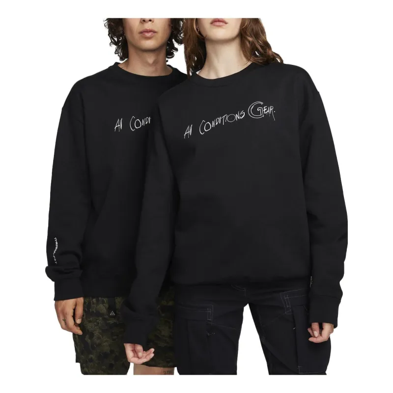 Nike ACG Therma-FIT Fleece Crew 'Black' FD8761-010 sold by KicksCrew